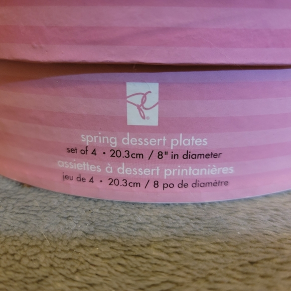 ADORABLE Dessert plate set. Easter birds, colourful new, and unused - Picture 4 of 13